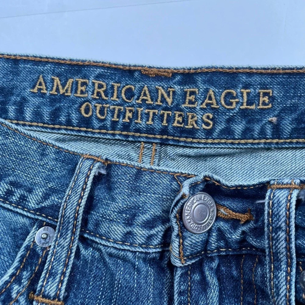 American Eagle Relaxed Straight Jeans Mens‎ 29x30 Medium Wash Denim Pants